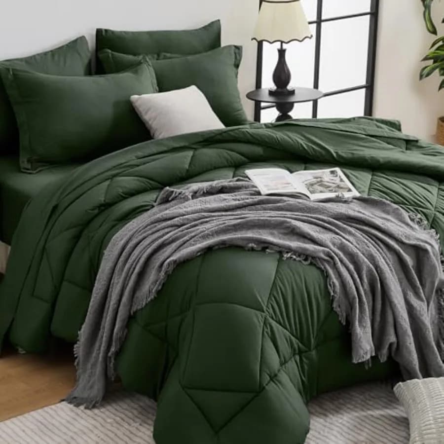 Set Cover - Set Bed 7 Pieces for All Seasons Ultra Soft with Cover, Flat Bed Sheet, Bed Sheet with Corners and Loyalty