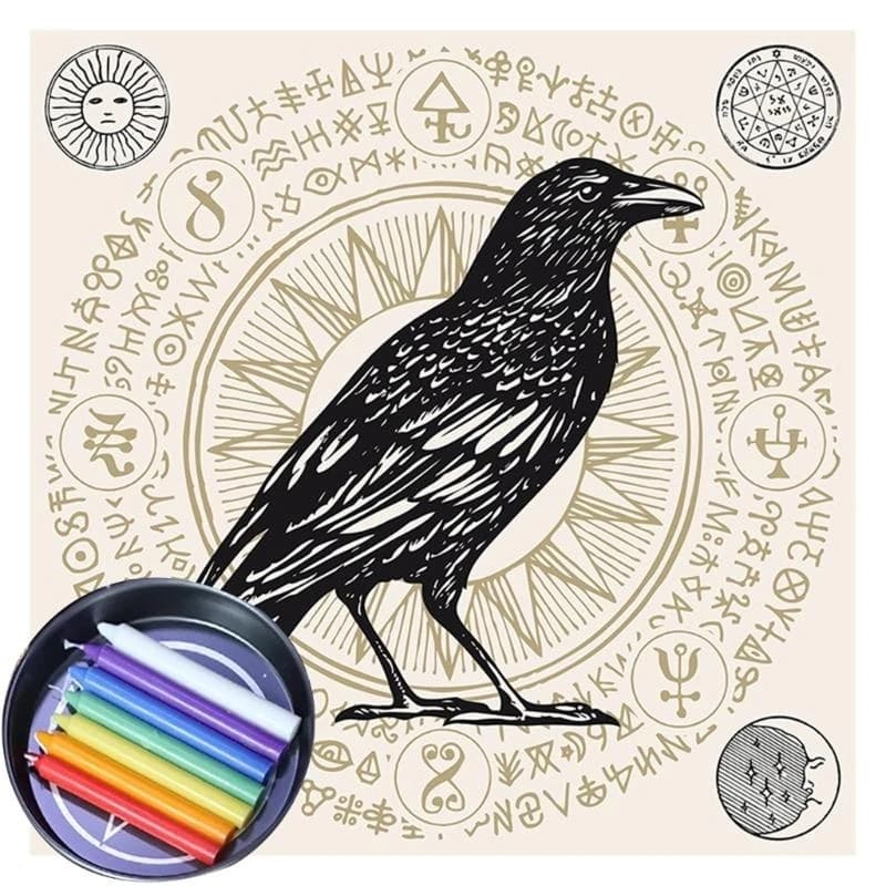 Tarot flannelle quadrate U2JB Game da tavolo da tavolo da tavolo per orali astrologici tavolo tappetino