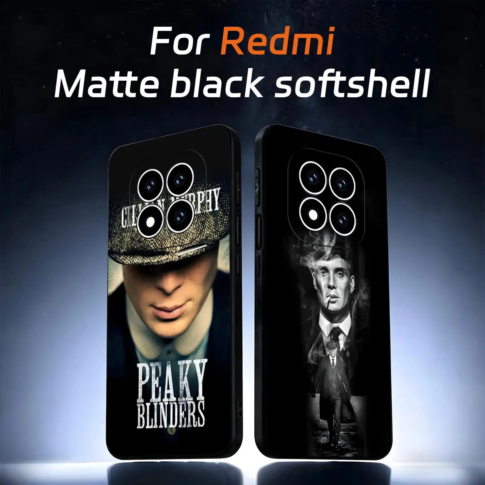 Thomas Shelby Peaky Blinders Phone Case For Redmi Note15 14 13 12 11Pro Plus 5G 14C A3 Soft Black Phone Cover