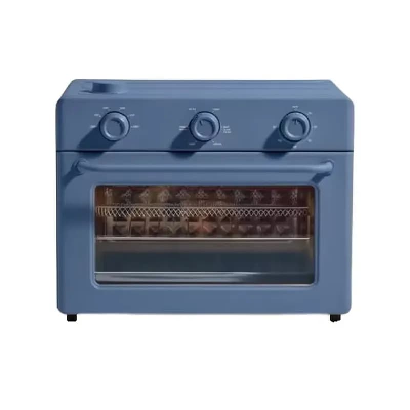 30L 1700W Electric Multifunctional Oven 6 in 1 Air Fryer Toaster Steam Pot Stainless Steel Mechanical Control Large Capacity