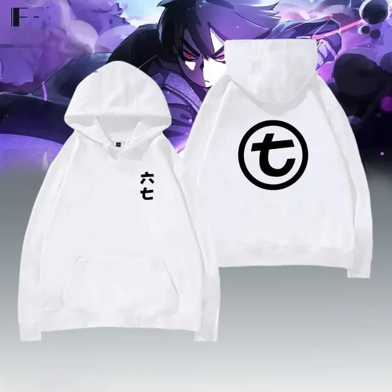 Pure Cotton Hoodie Sweatshirt Anime Themed Loose Fit Long Sleeve Youth Casual Wear Four Seasons Suitable Hooded Jacket