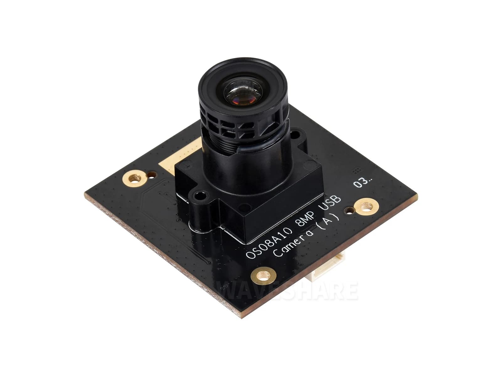 OS08A10 8MP M12 USB camera module, OS08A10 sensor chip, USB 2.0 port, better sensitivity under low lighting conditions, easy to use