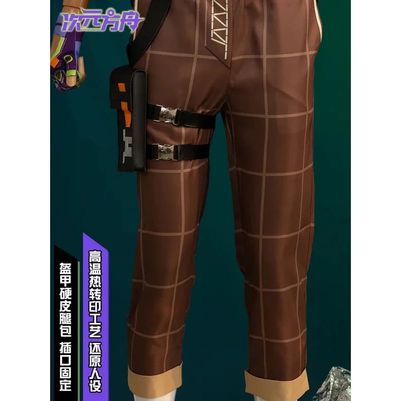 ss23Game Valorant Gekko Costume Cosplay Pants T-shirt Set Full Gloves Pocket Bag Tattoo Earrings Man Halloween Sho Party Dresses