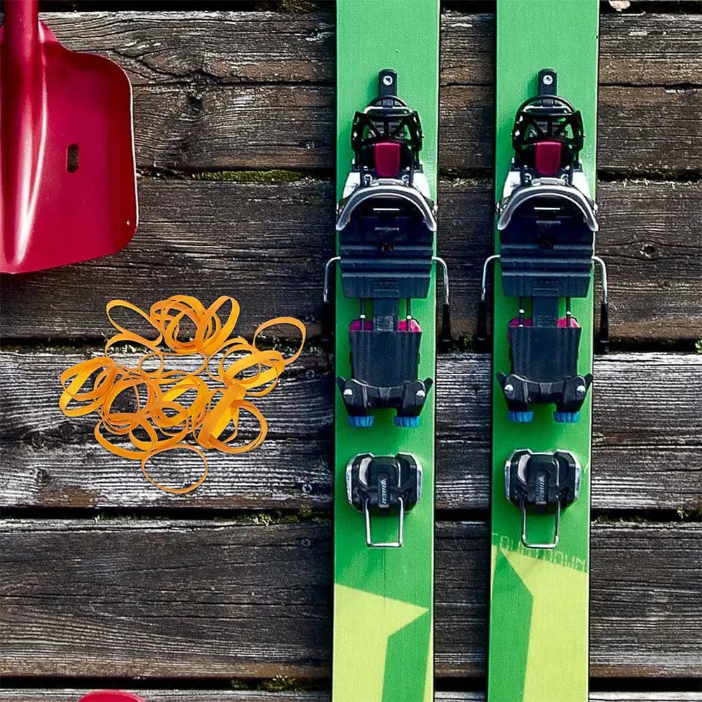 20 Pezzi Freni per Snowboard in Gomma Universali, Cinghie di Fissaggio Facili da Usare, Antiscivolo e Sicure per Tutti i Tipi di Snowboard