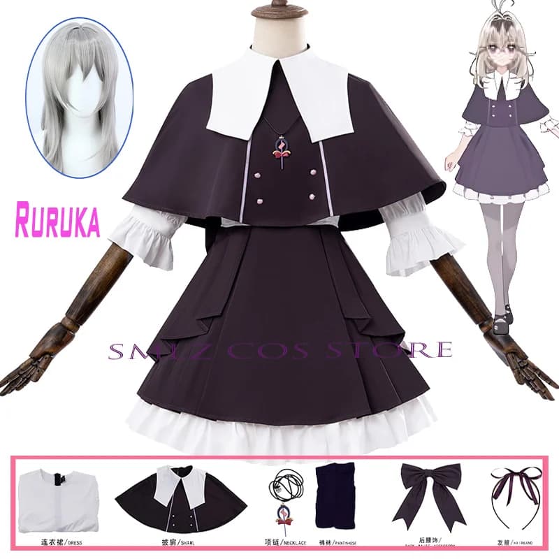 Moria Ruruka Cosplay Anime Star Detective Precure Costume Luluka Daily Unifrom Dress Suit Prop Wig Patyu Combat Carnival Outfit