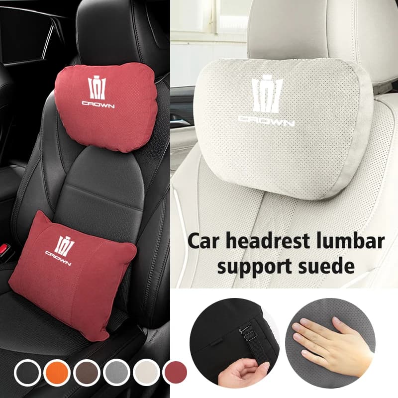 For Toyota Car Styling Seat Headrest Neck Support Pad Lumbar Pillow Auto Accessories Yaris Corolla Prius Auris CHR Land Cruiser