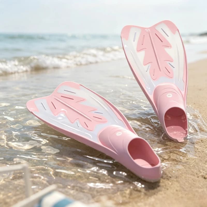 Snorkeling & Diving Long Fins, Soft Comfortable Swim Training Flippers with Anti-Slip, Wear-Resistant Durable Durable Wear