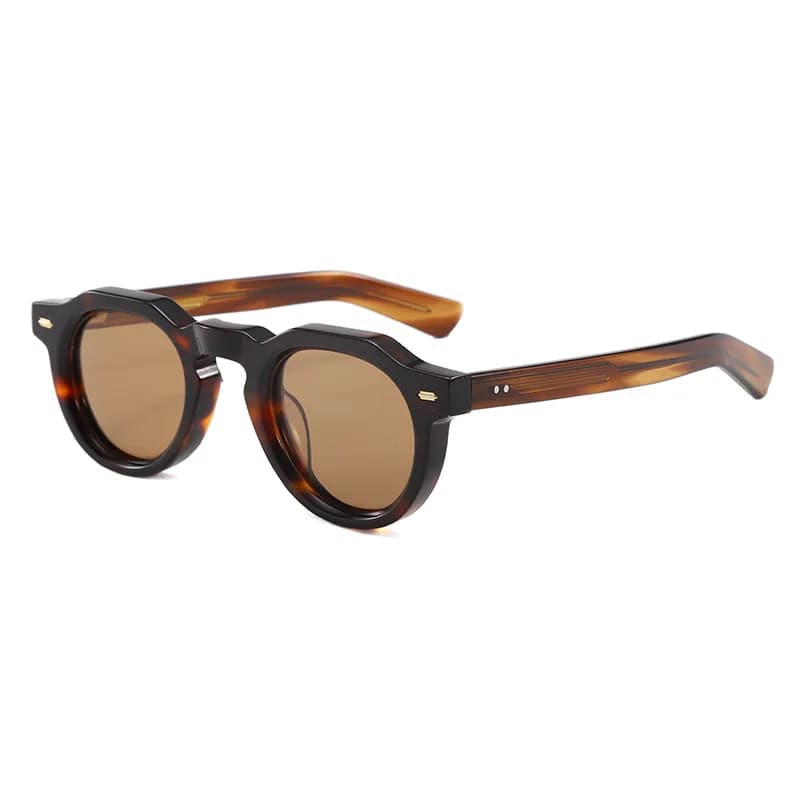 Japanese Retro Premium Acetate Polarized Sunglasses UV400 for Men Women Fashion Eyewear