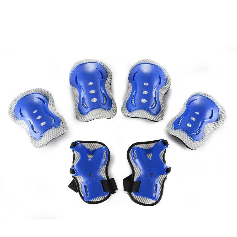 Set di 6 Pezzi di Protezioni per Pattinaggio a Rotelle, Ginocchiere e Polsiere per Uomini e Donne, Guanti per Pattinaggio su Ghiaccio, Rollerblading e Skateboard