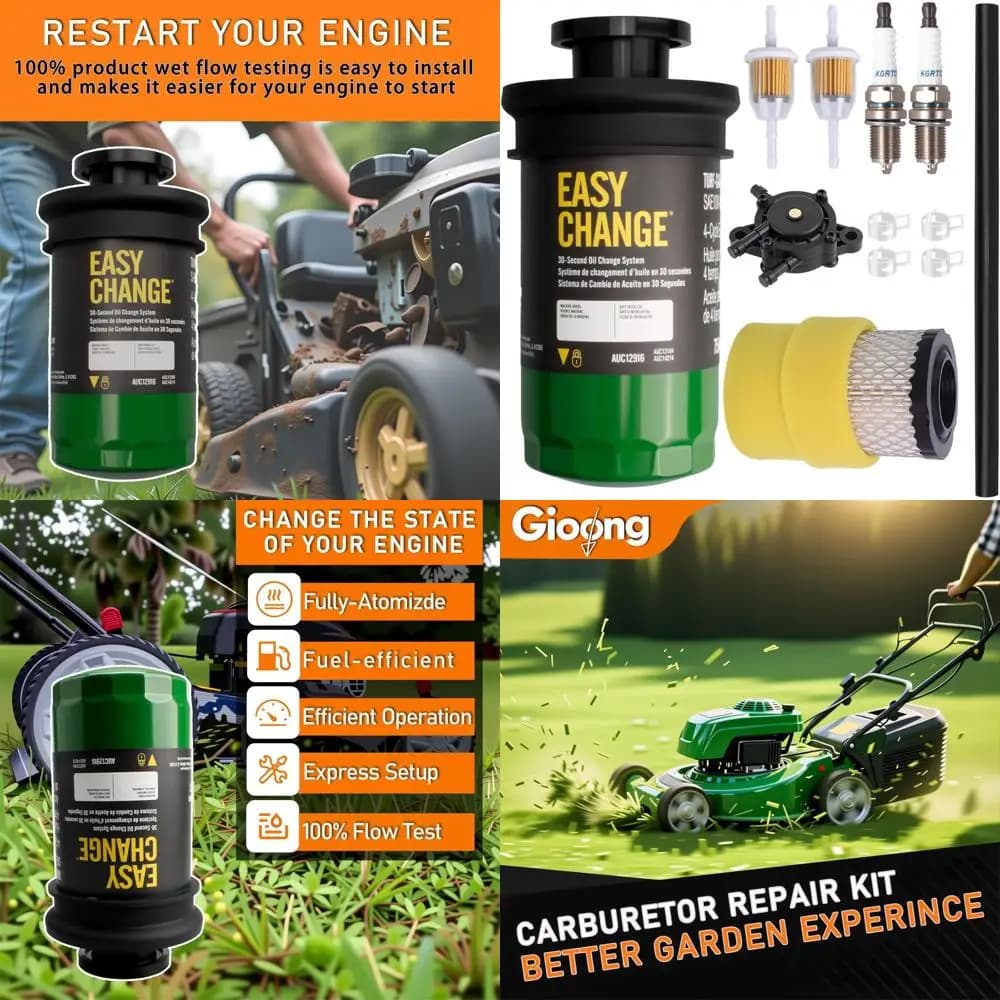 Kit di Manutenzione per Trattorini da Giardino - Compatibile con i Modelli JD E120, E130, E150, S120, S130 e Serie 100