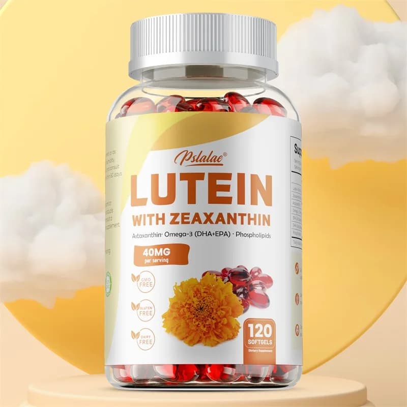 Lutein & Zeaxanthin - Contains Astaxanthin, Supports Eye Health, Relieves Eye Fatigue, Protects Vision, Antioxidant