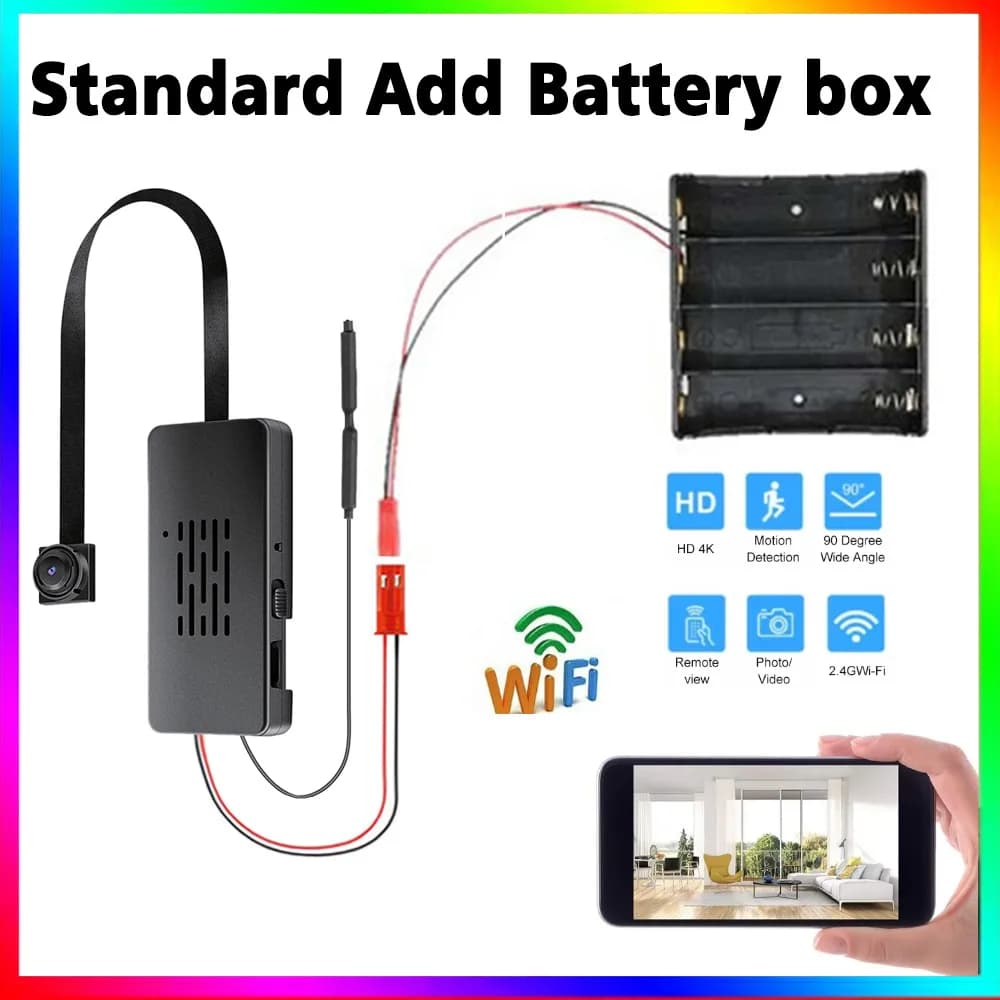 HD 1080P FAI DA TE Portable 4K WiFi Mini Camera Supports Remote Real Time Security Control APP IP Camera Registration in Loop Camera 2025