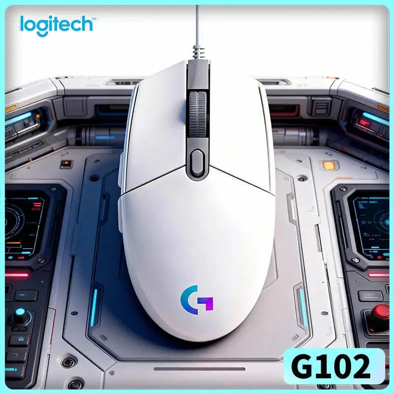Mouse da Gaming Logitech G102 LightSync, 6 Tasti Personalizzabili, Illuminazione RGB, Ideale per Studenti e Giocatori G402/G203/M100R