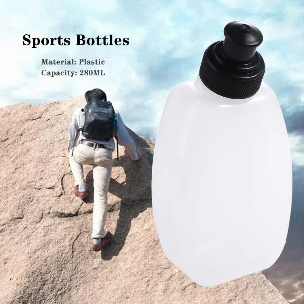 Hydration Backpack Plastic Running Water Bottle 280ML Waist Belt Bag Sport Water Bottle Leak-Proof Sport Water Flask Camping