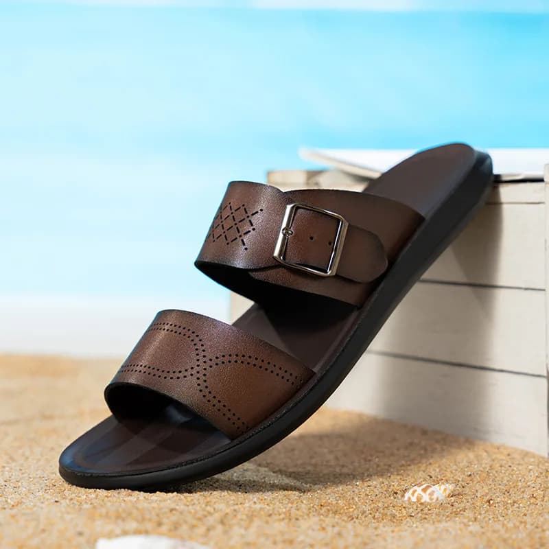 2025 Estate Nuovi Sandali Pantofole Moda da Uomo di Grandi Dimensioni Scarpe da Uomo con Punta Aperta per Il Tempo Libero Vacanza Scarpe da Spiaggia Sandali Hombre