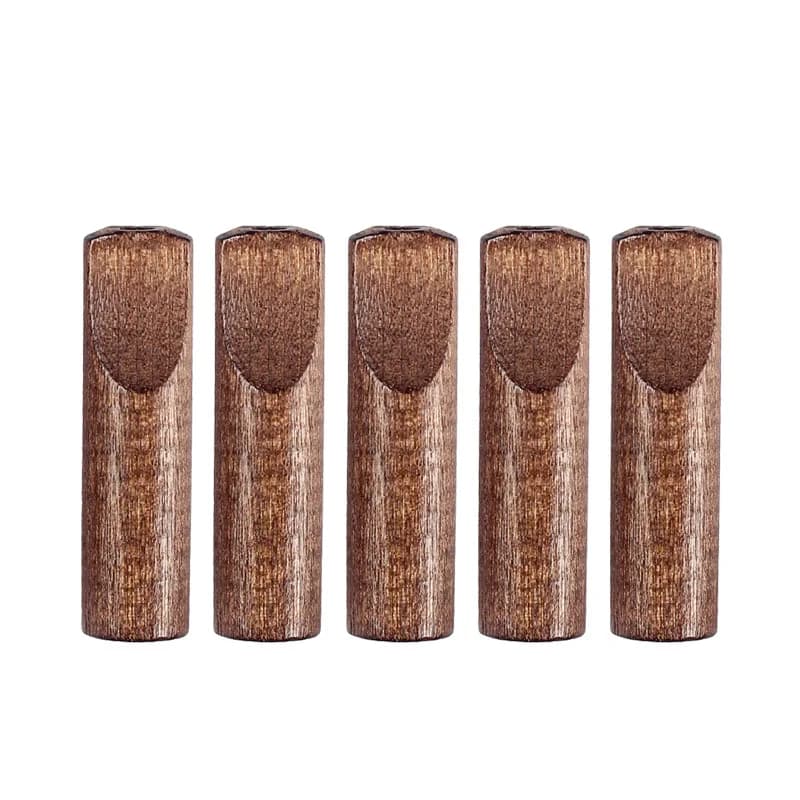 10 Pieces 8mm Wood Cigarette Spools, Solid Wood Filter, Cigarette Door for Hand Rolling, Smoking Accessories