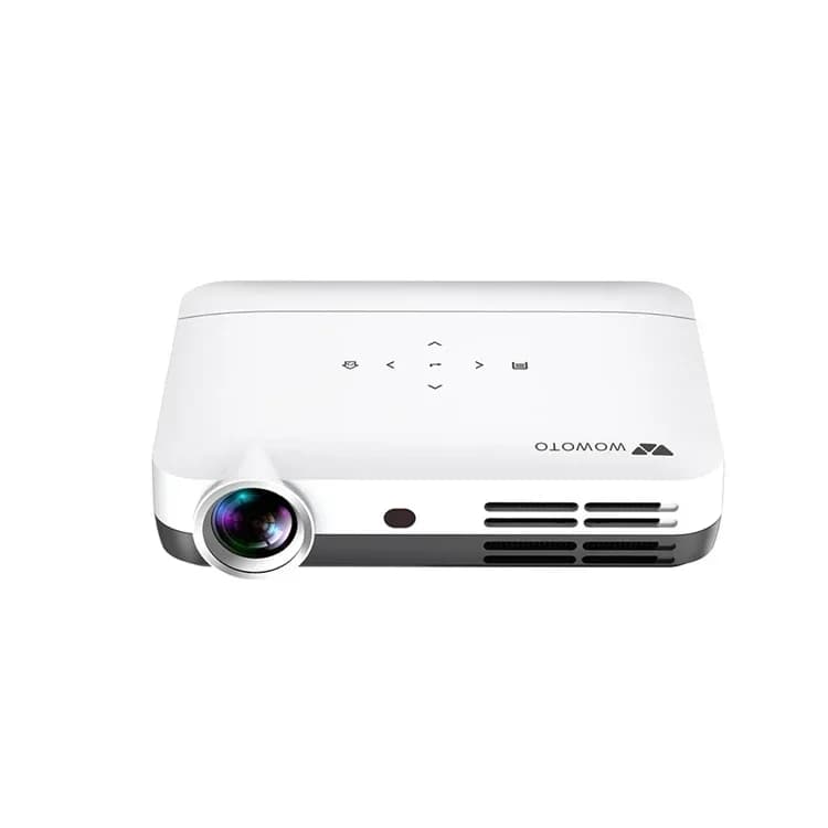 WOWOTO H10S Full HD 450ANSI Lumen Videoproiettore 3D Android 9.0 BT5.0 WIFI Bluetooth Proiettore intelligente telefono cellulare