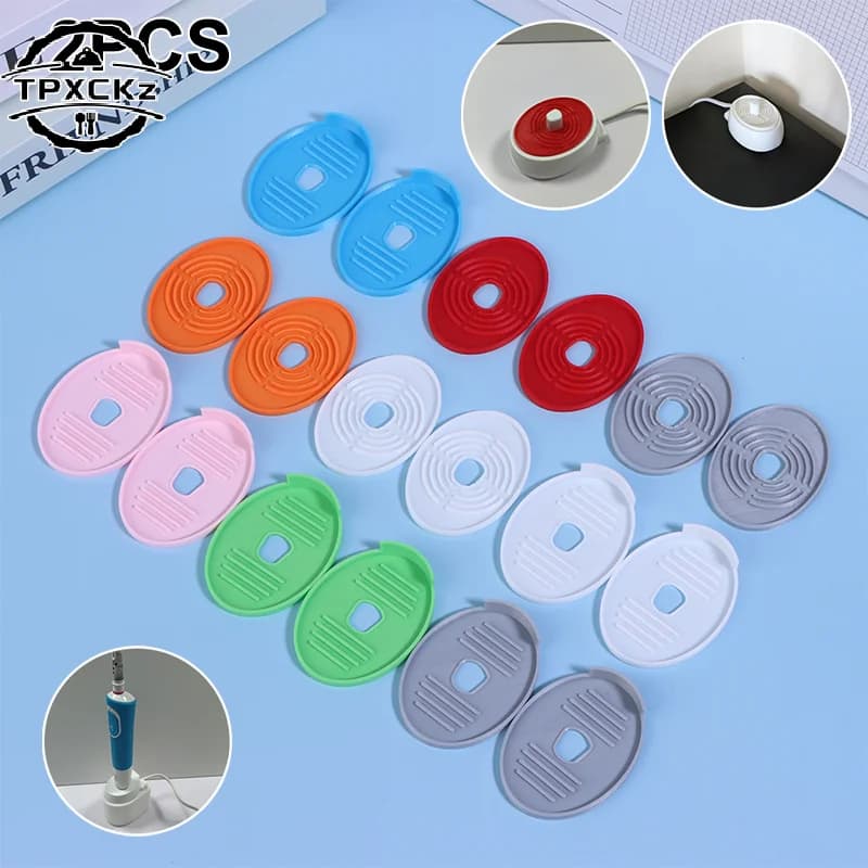 2-piece electric toothbrush charging pad: durable and waterproof exhaust tray for charging base protection