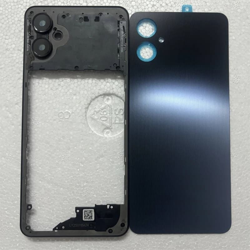 Scocca Completa per Samsung Galaxy A06 5G A06S, Telaio Centrale, Cover Posteriore Batteria, Sportello Posteriore + Adesivo + Lente Fotocamera