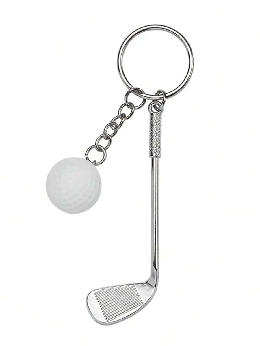 Portachiavi da golf con ciondolo a forma di palla per gli appassionati di golf, accessorio per auto e borsa