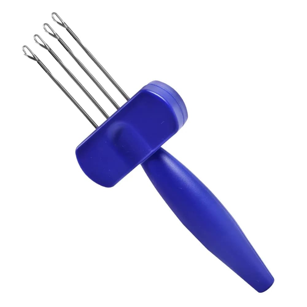 Uncinetto Portatile Ergonomico a 3/4 Aghi, Strumento per Lavorare a Maglia con Impugnatura Comoda, Attrezzo per Lavorazione del Filato e Artigianato