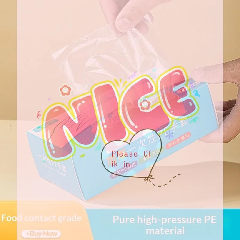 【BA】Guanti monouso trasparenti Guanti in plastica trasparente senza lattice Guanti sicuri per la preparazione degli alimenti per cucinare, pulire, barbecue, oggetti da cucina