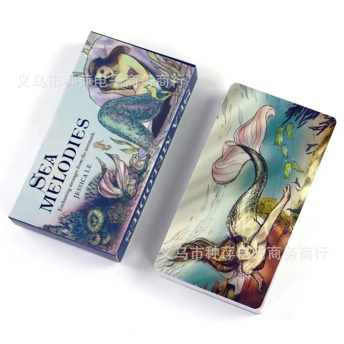 Melodie marine Carte Oracle Un mazzo da 40 messaggi delle sirene Tarocchi Visioni inglesi Edizione divinazione Borad Giocando a giochi