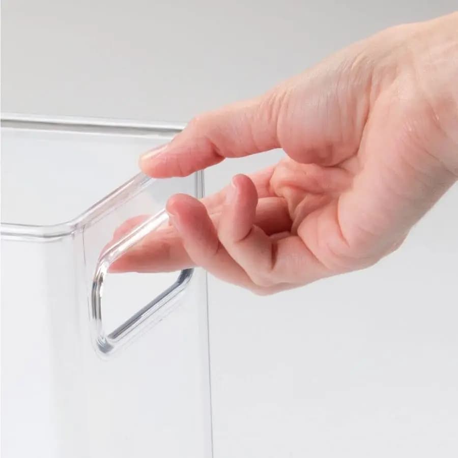 Contenitore Organizzatore Alto in Plastica, Organizzazione per Ufficio per Armadietti, Credenze, Scaffali e Scrivania, Porta Blocco Note