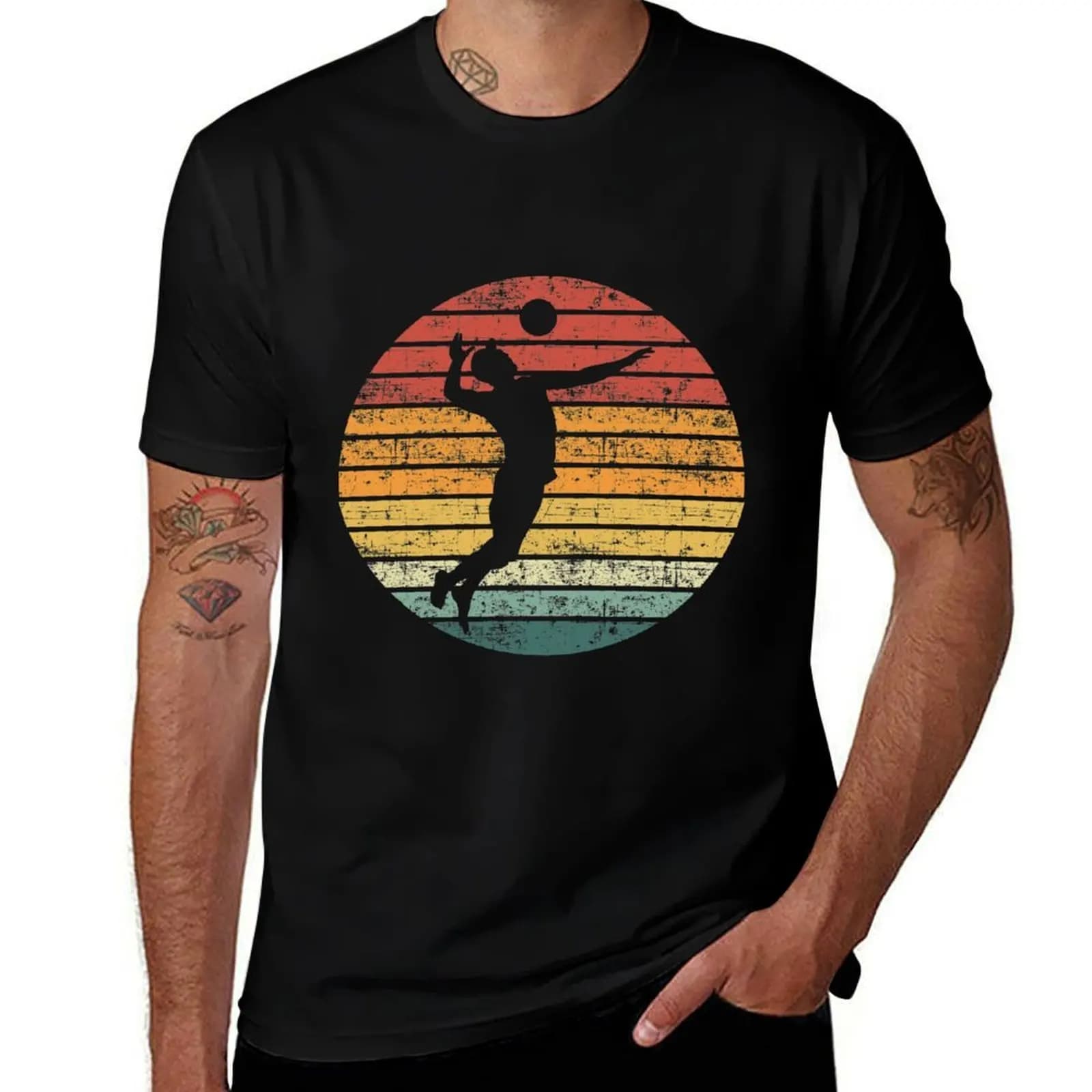 for volleyball players and fans. T-Shirt Big Size Short Sleeve Casual Top T-Shirt