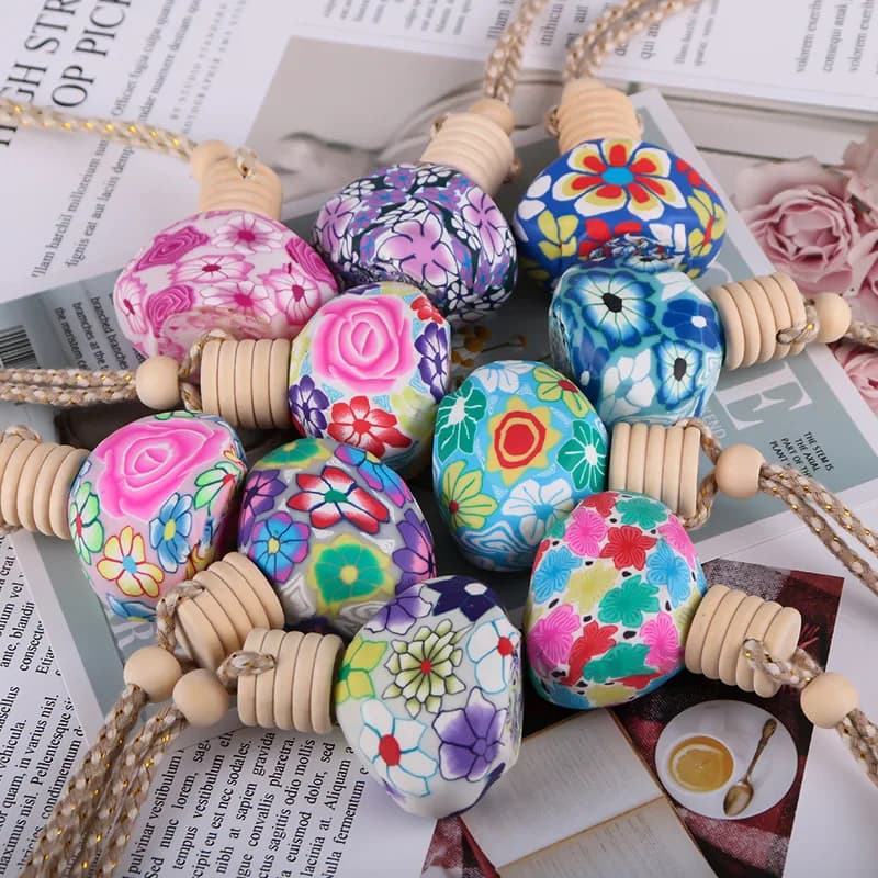 10 pcs 12ml perfume bottle for Auto for essential oils deodorant for Auto ornament Auto-styling perfume pendant accessories for Auto hot