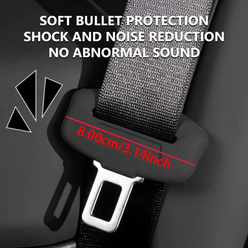 2 pezzi copertura della cintura di sicurezza per auto custodia protettiva con fibbia per cintura di sicurezza antigraffio custodia protettiva per fibbia per cintura di sicurezza in silicone accessori per auto
