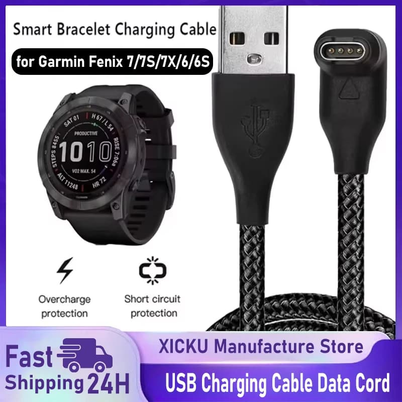 Nuovo Per Garmin Fenix 7 7S 7X 6 6S 6X 5 5X 5S Vivoactive 3 Forerunner 945 935 245 Instinct 2 Cavo di Ricarica USB Cavo Dati Caricatore