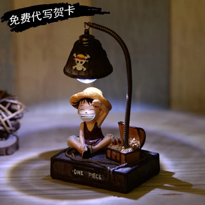 One Piece Anime Night Light Tony Tony Chopper Desktop Ornament Resin Decorative Lamp For Bedroom Office Birthday Gift