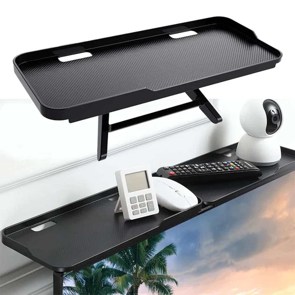 1PC Adjustable TV Screen Top Shelf Computer Monitor Desktop Stand TV Rack Display Shelf Home Storage Organizer Office Holder