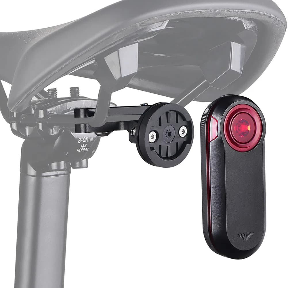 Backlight Support for Anti-slip Saddle Bike, Cycling Camera Support for Garmin Varia Radar