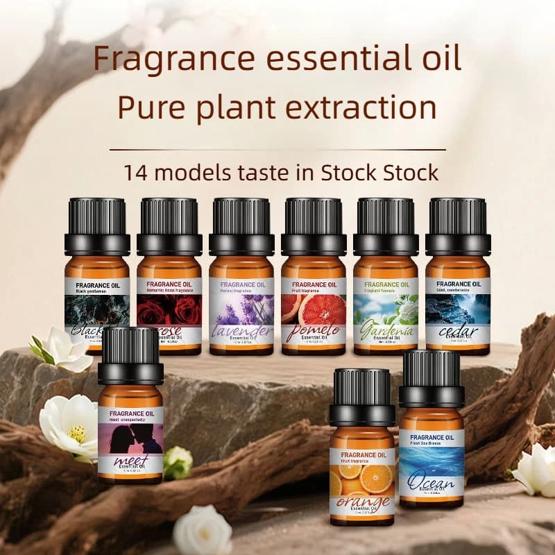 Flower Fruit Essential Oil Water-soluble Relieve Stress For Humidifier Aroma Diffuser Fragrance Lamp Air Freshening Aromatherapy