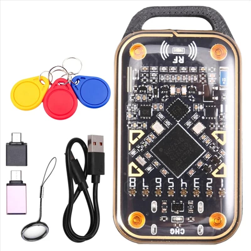 A25P Restart Chameleon Ultra Smart Card Emulatore + 3XUID Portachiavi RFID Smart Chip Reader 125Khz 13.56M ID IC Card NFC Duplicatore
