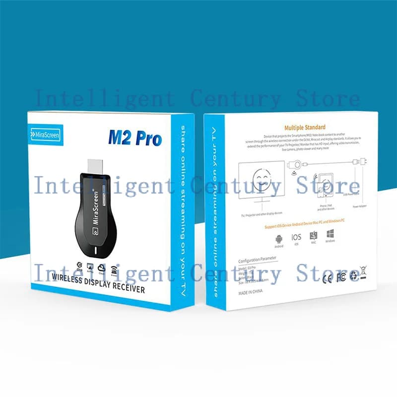 M2 Pro Wireless WiFi TV Stick Display TV Dongle compatibile con HDMI Proiettore per schermo Smart TV 1080P 4K per DLNA Miracast per Android