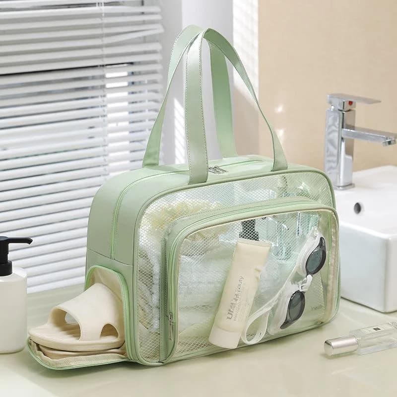 Waterproof sports bag for fitness, beach bag with separation for wet and dry objects, bag for swimwear, swim glasses and more.