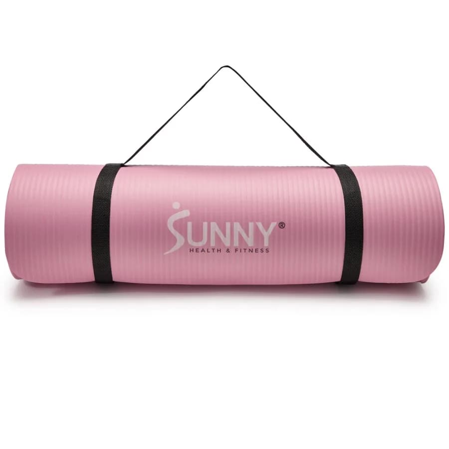 Premium 1 2-Inch Extra Thick Exercise Yoga Mat Non-Slip High Density Pilates and Floor Workout Elastic Strap Portable with Carr