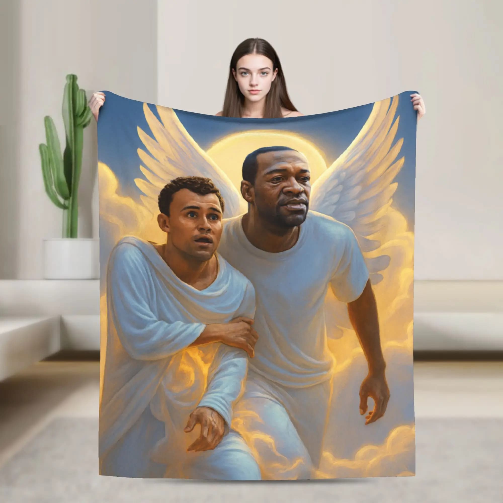 Charlie Kirk Angelic Advocate Flannel Throw Blankets Blanket for Bedding Outdoor Warm Quilt
