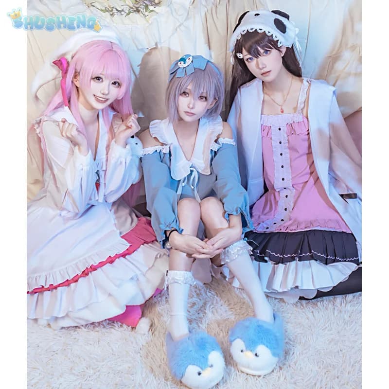 Taki Shiina Anon Chihaya Takamatsu Tomori Bang Sogno! Costume cosplay Halloween indumenti da notte vestito da festa calzini accessori set di oggetti di scena