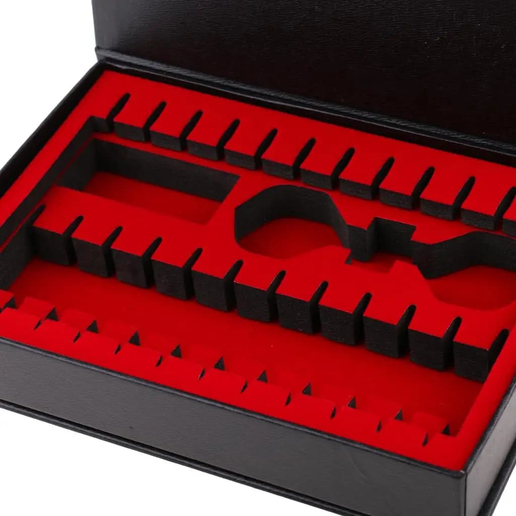 Scatola Porta Dardi in Velluto Rosso, Custodia Professionale per Dardi con Fodera in Velluto, Kit Accessori per Dardi con Punta in Acciaio e Punta Morbida