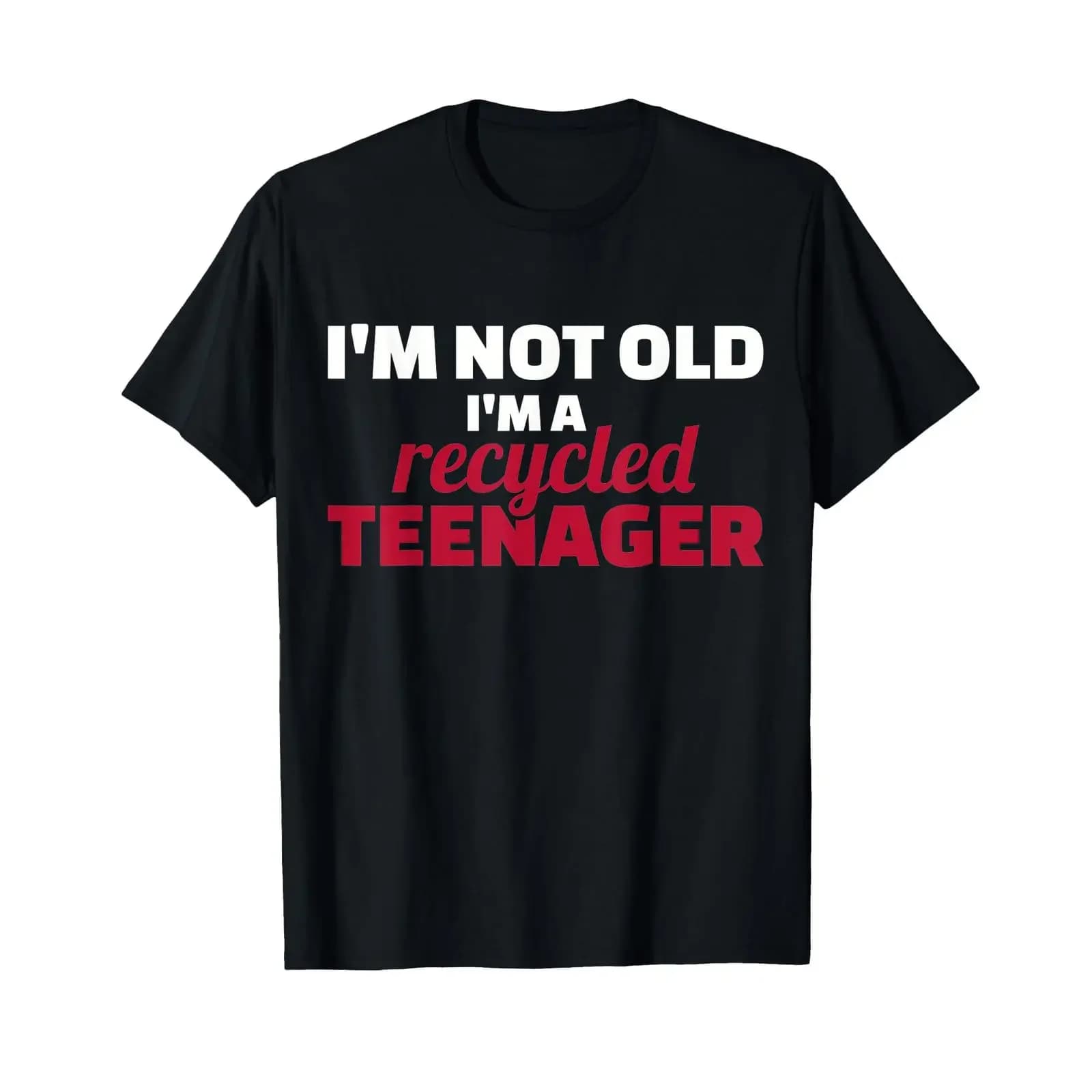 Ich bin nicht alt ein Recycled T Shirtnager Shirt vintage Washed Breathable designer clothes Comfortable Versatile streetwear