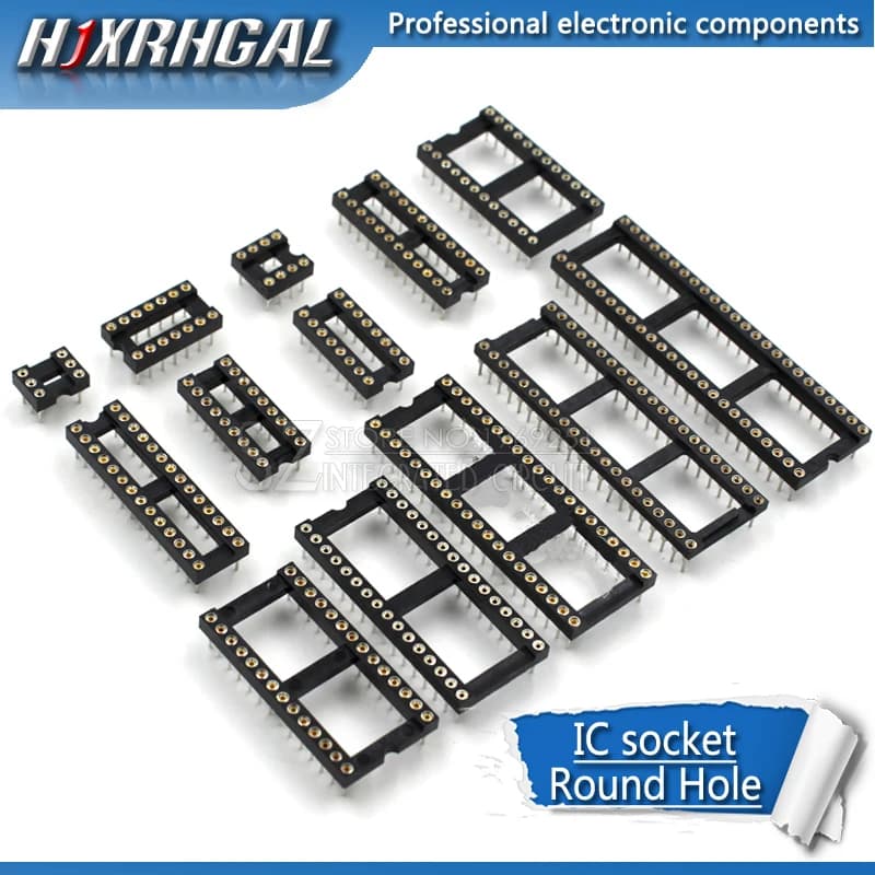 10 PCS Buco Rolling IC Connector DIP 6 8 14 16 18 20 24 28 40 pin Socket DIP6 DIP14 DIP16 DIP18 DIP20 DIP28 hjxrhgal