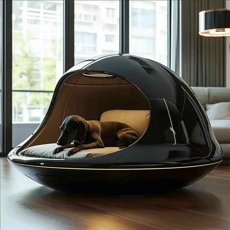 Nuova casetta per cani di fascia alta Capsula spaziale di lusso Casetta per cani di grandi dimensioni per tutte le stagioni staccabile e lavabile