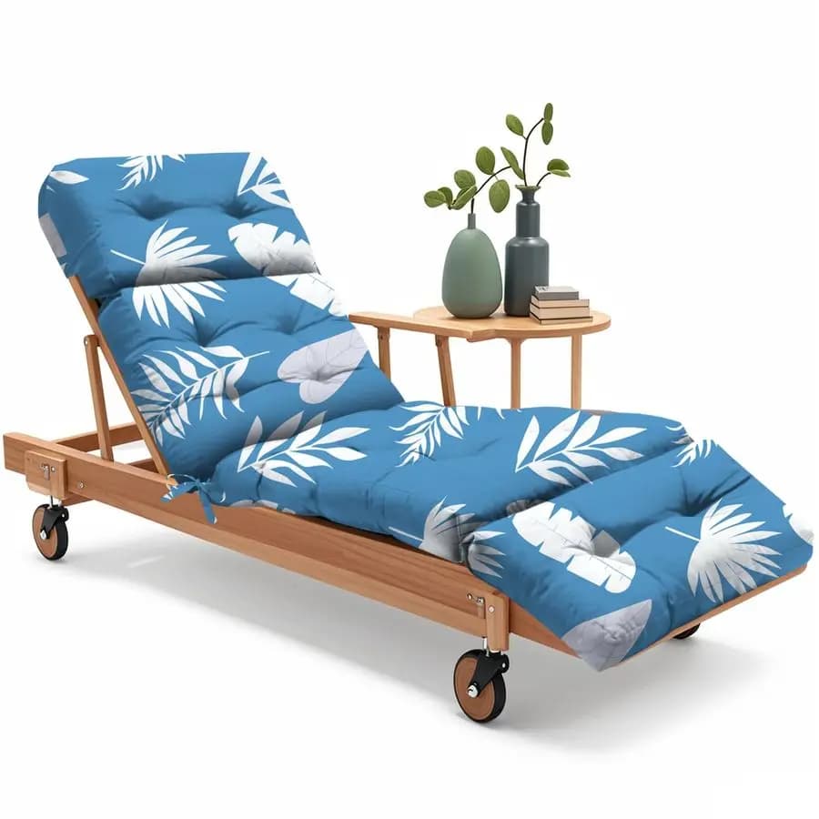 Cuscino per Sdraio da Esterno 75,1 x 22,8 x 4,7 Pollici, 100% Impermeabile, Sostitutivo in Cotone per Sdraio da Patio e Piscina