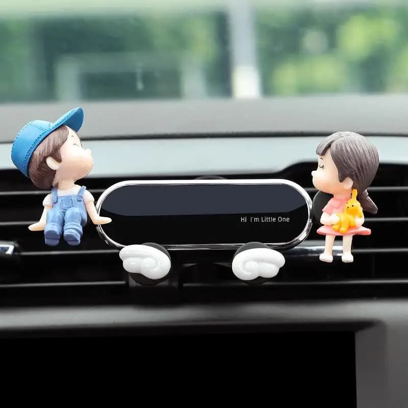 Car phone support – Air vent support with strong grip for navigation, universal adaptation for iPhone and Android