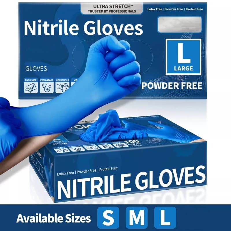 Guanti in nitrile resistenti da 4 milioni Guanti da lavoro industriali usa e getta Guanti per la pulizia della pittura del tatuaggio meccanico del salone di bellezza senza lattice