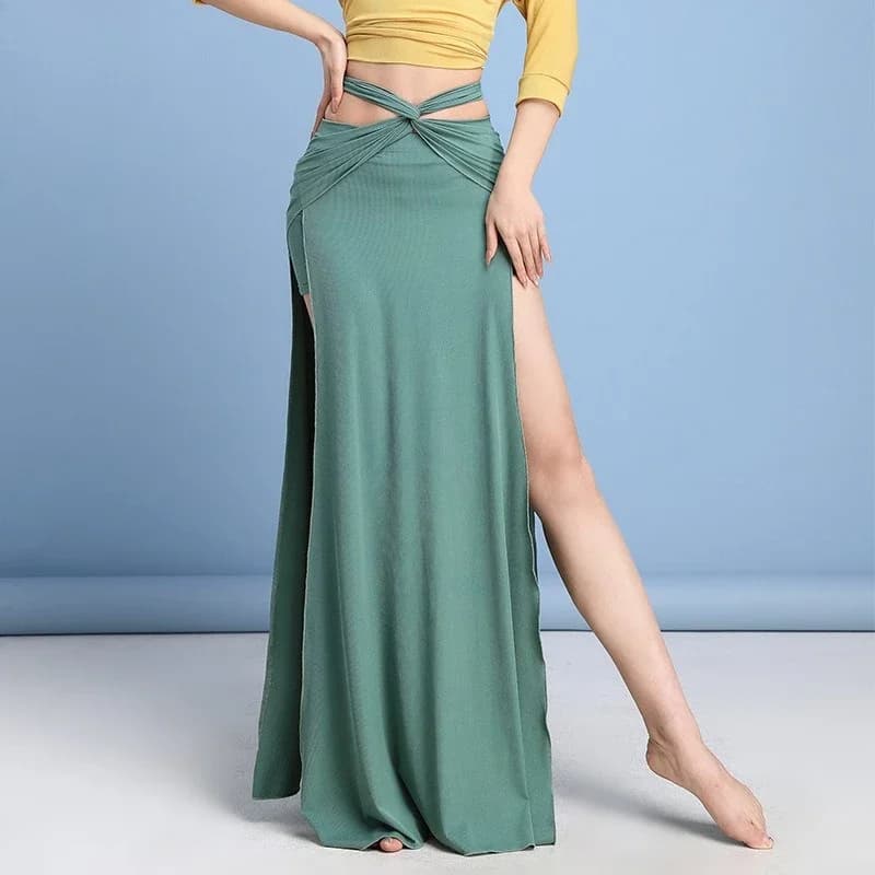 Belly Dance Skirt for Beginners Oriental Practice Outfit Slim Women